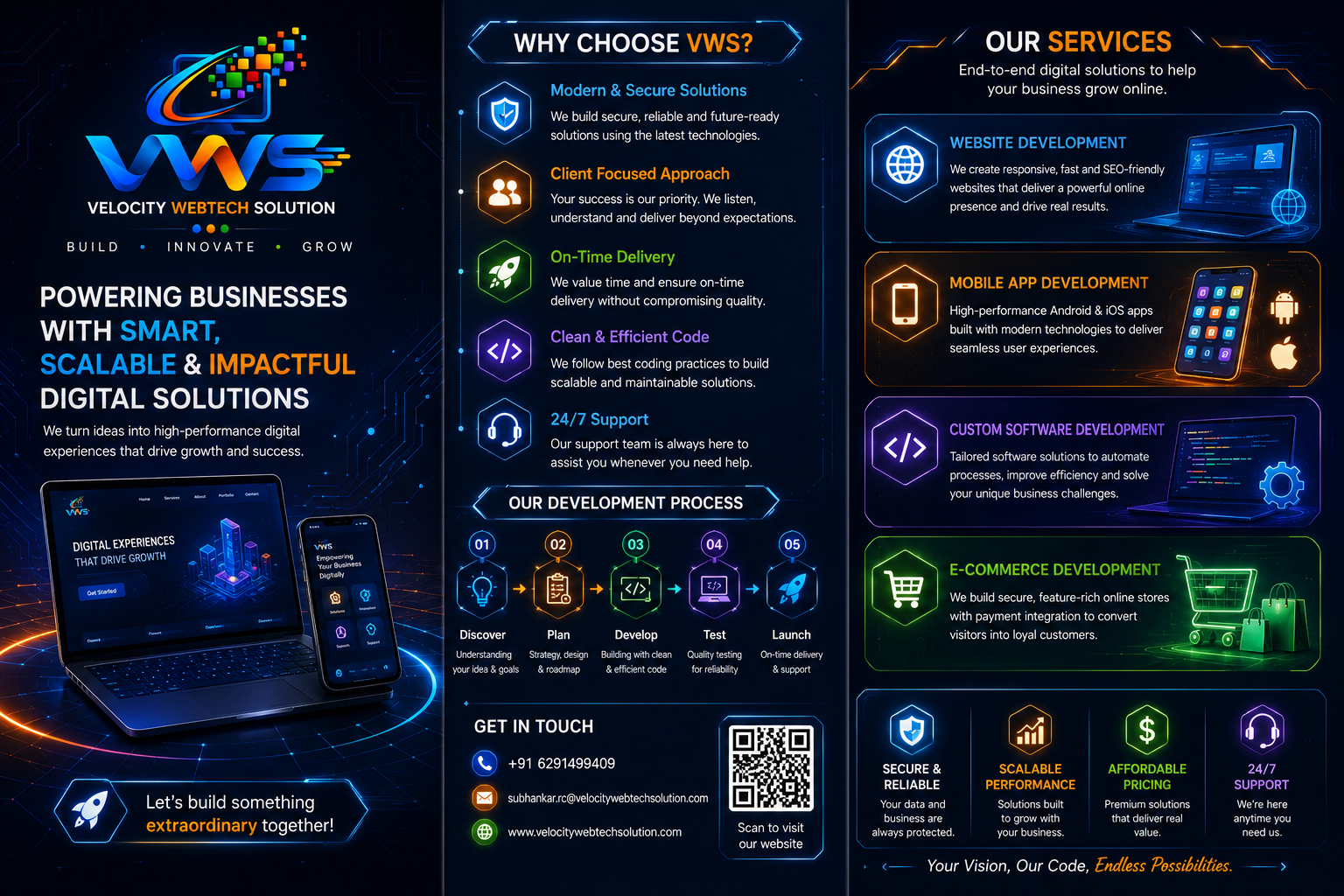 Velocity Webtech services brochure